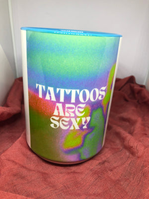 Faded “Tattoos Are Sexy” Ceramic Coffee Cups