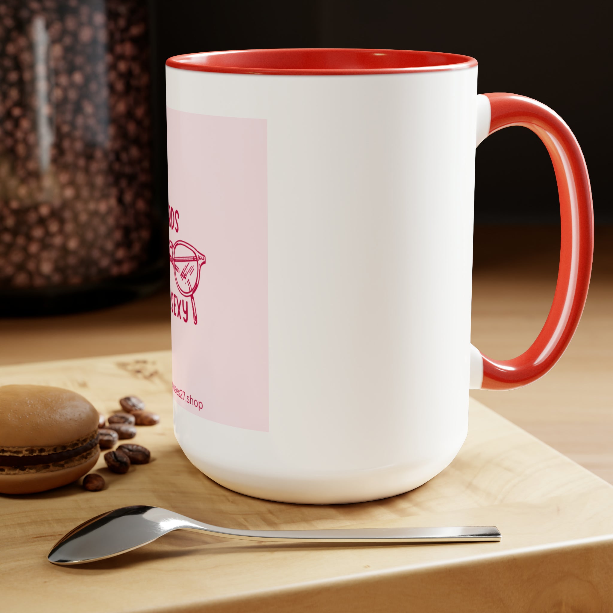 NERDS ARE SEXY Two-Tone Coffee Mugs, 15oz