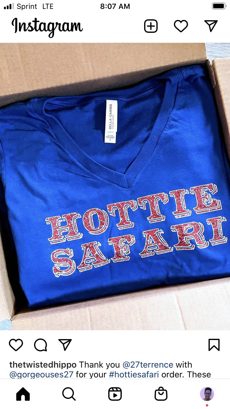 GORGEOUSES27 Short Sleeve “Hottie Safari” Women’s Shirt